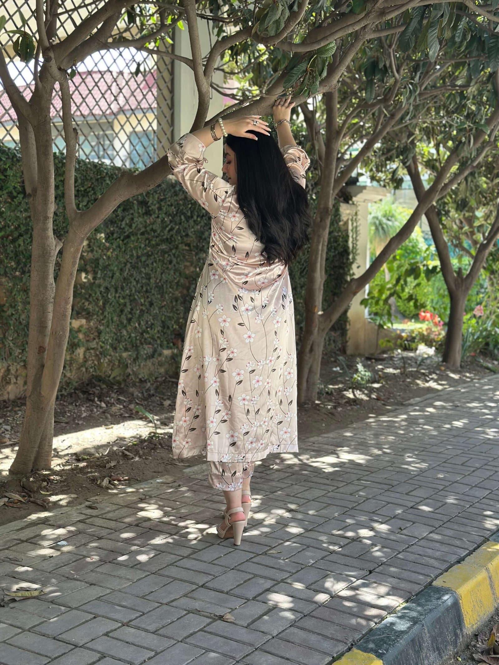 Floral Silk Digital Print Set - Image 4