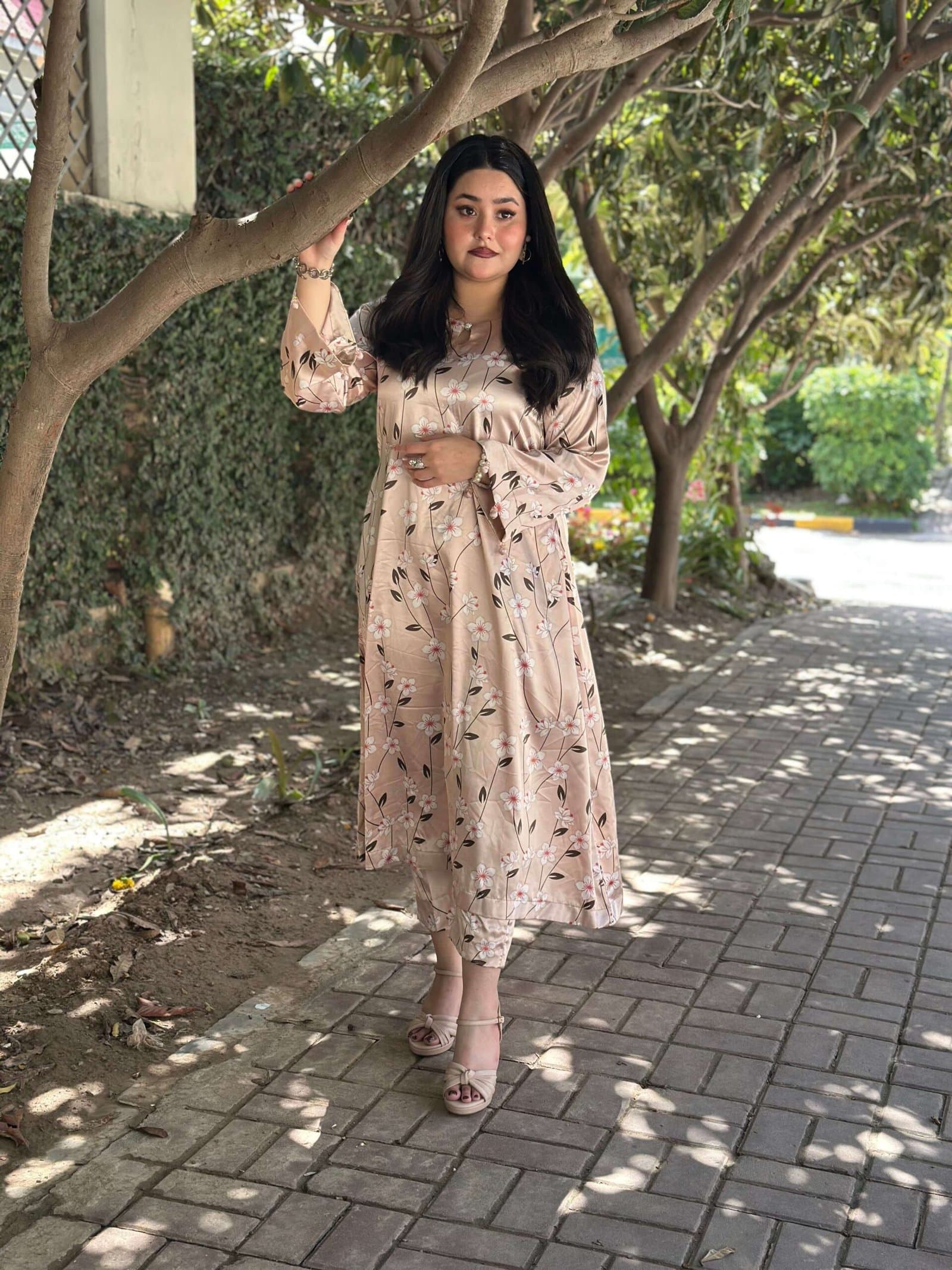 Floral Silk Digital Print Set