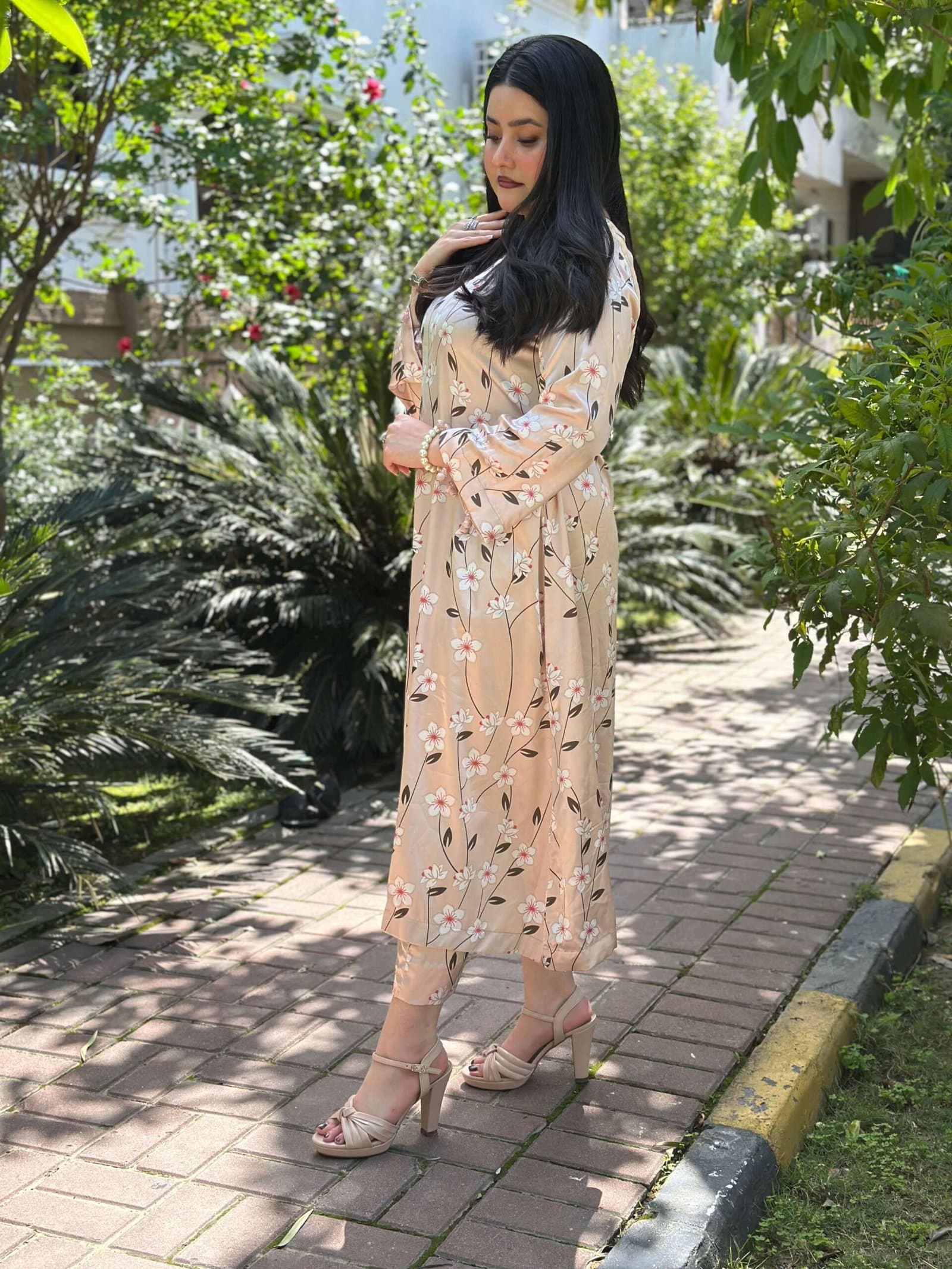 Floral Silk Digital Print Set - Image 3