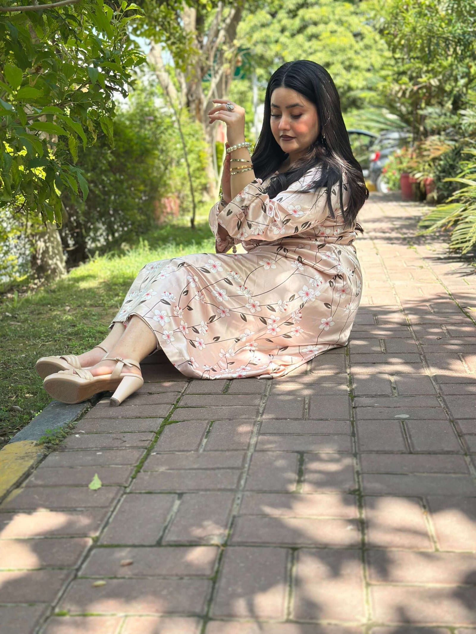 Floral Silk Digital Print Set