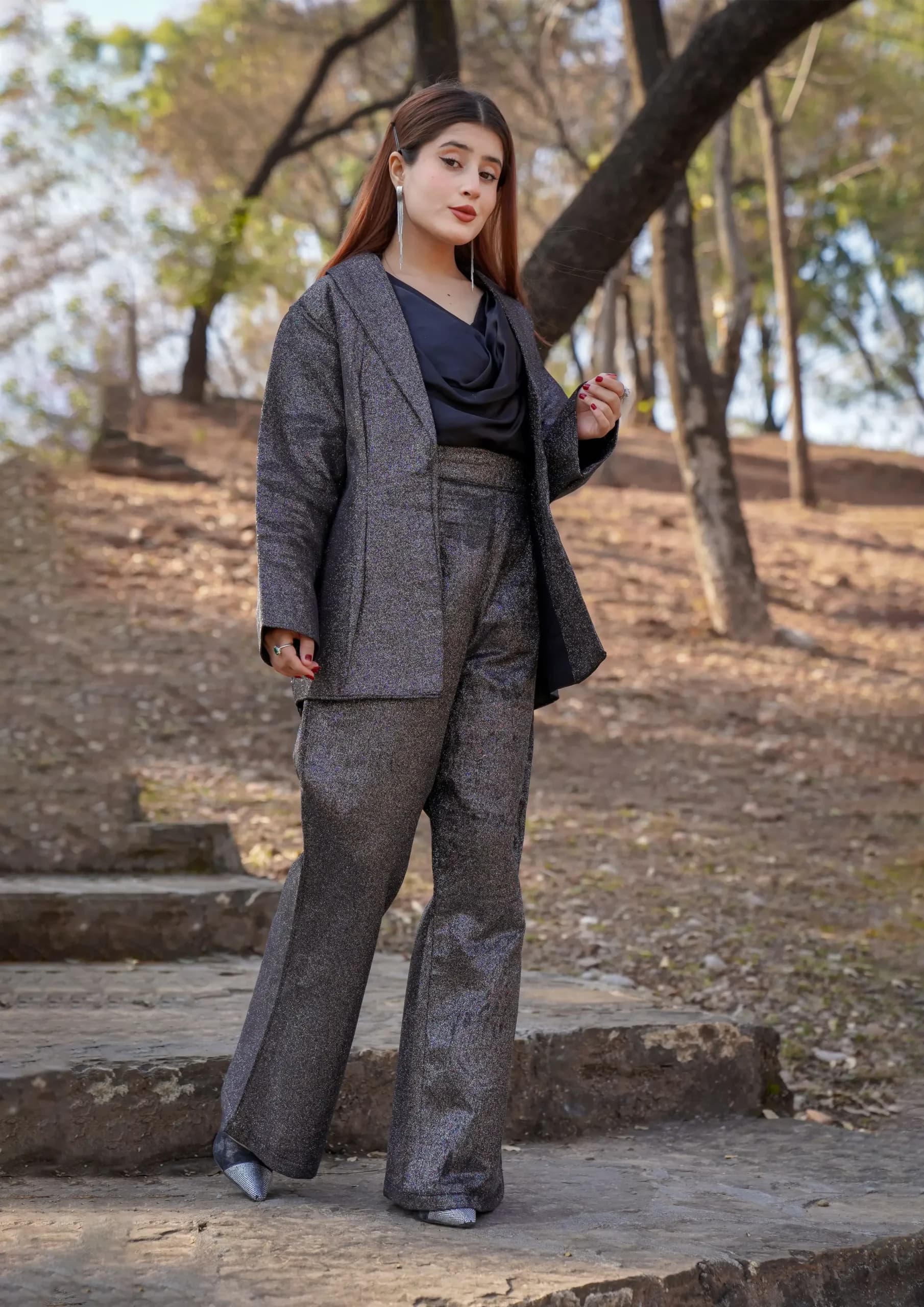 Aaraish Power Luxe: Moonlight Tuxedo Set - Image 3