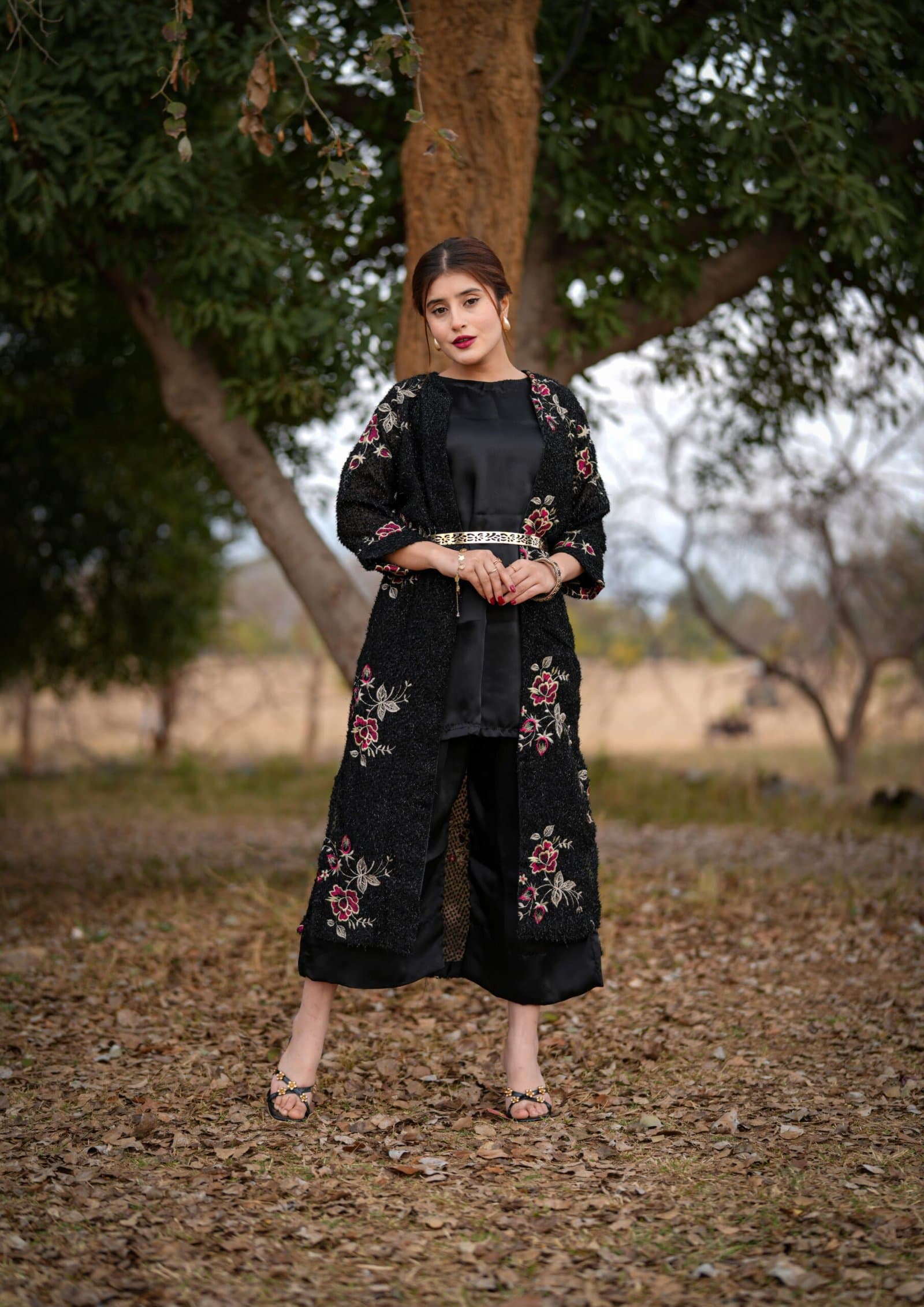 Aaraish Formal: Ebony Rose Layered Set