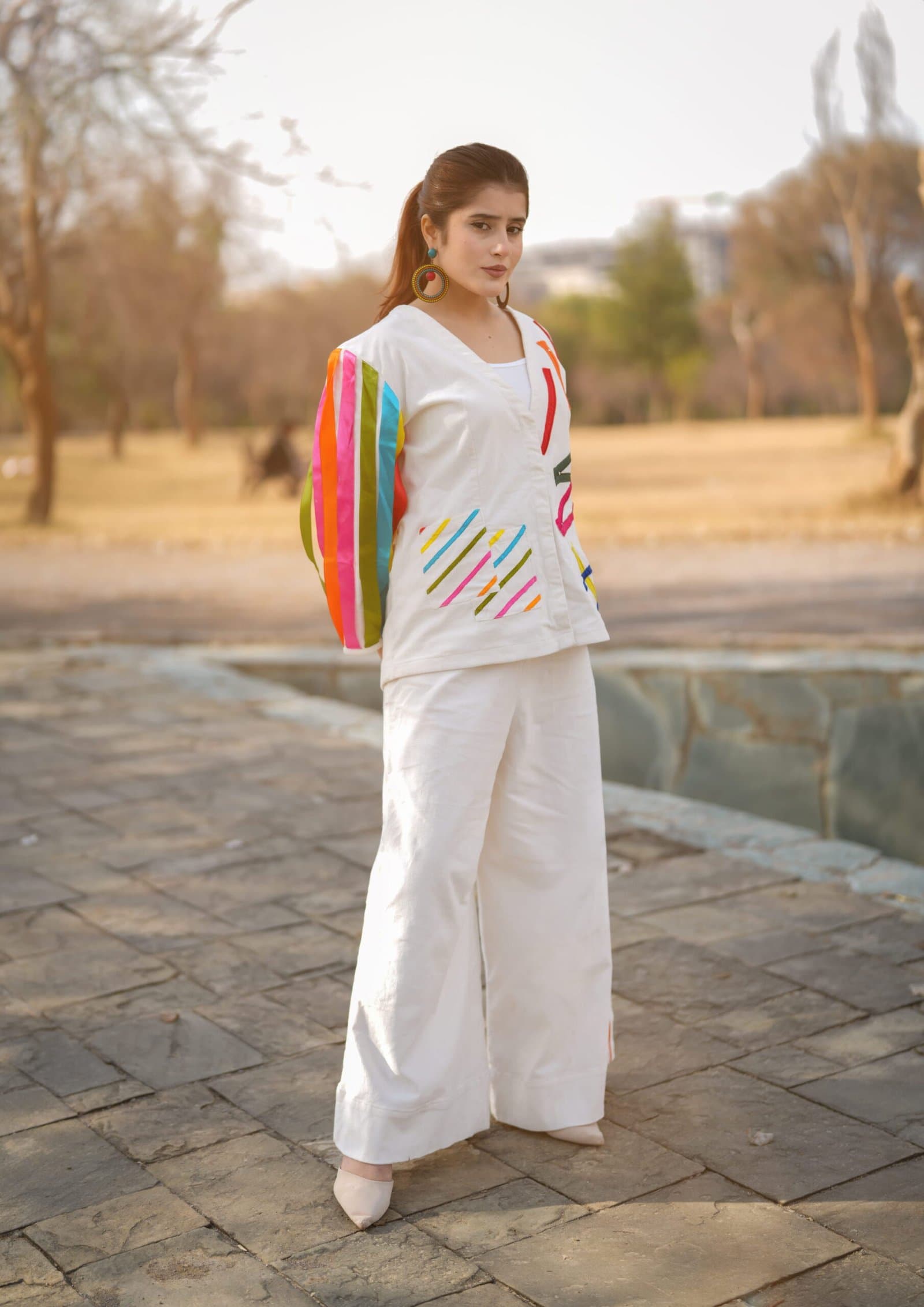 Aaraish Winter Pret: Ribbon Pop Co-ord Set