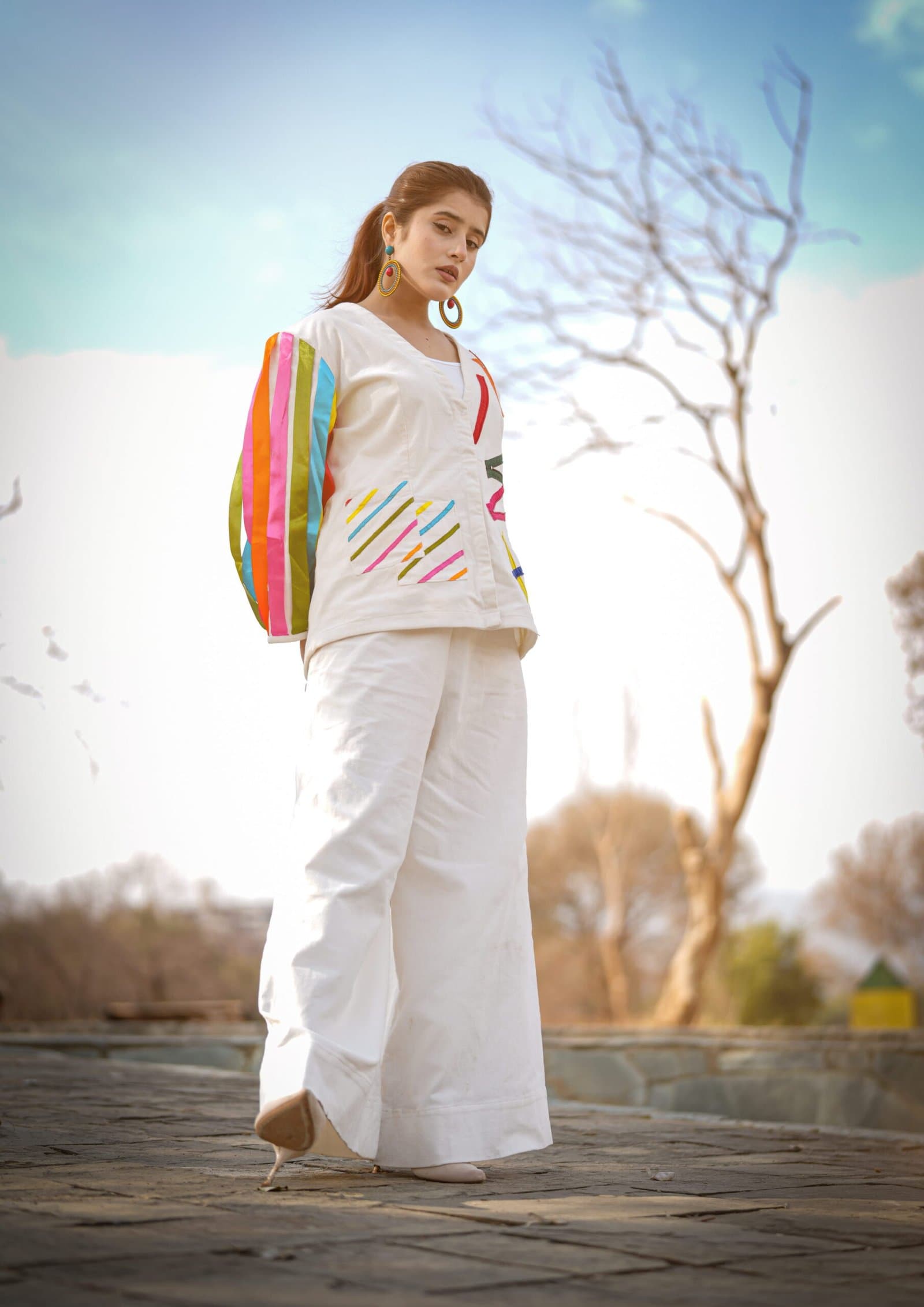 Aaraish Winter Pret: Ribbon Pop Co-ord Set