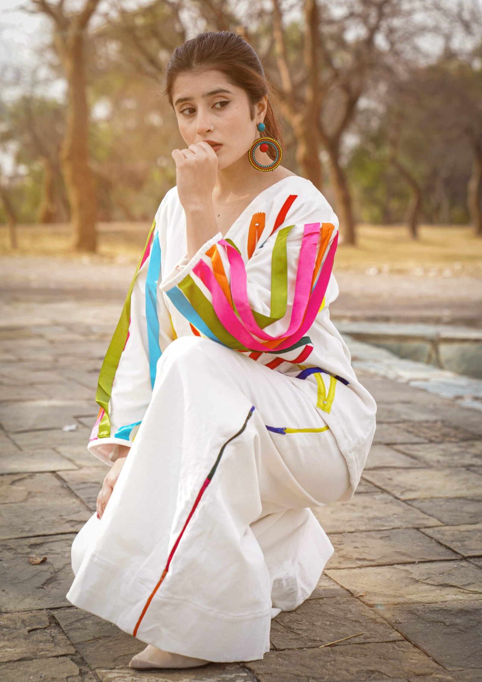 Aaraish Winter Pret: Ribbon Pop Co-ord Set - Image 4